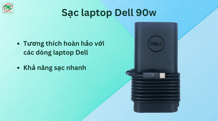 Sạc cho máy tính xách tay Dell 90W chính hãng