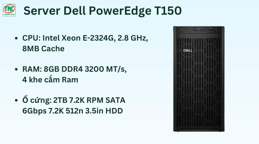 Server Dell PowerEdge T150 42SVRDT150-903