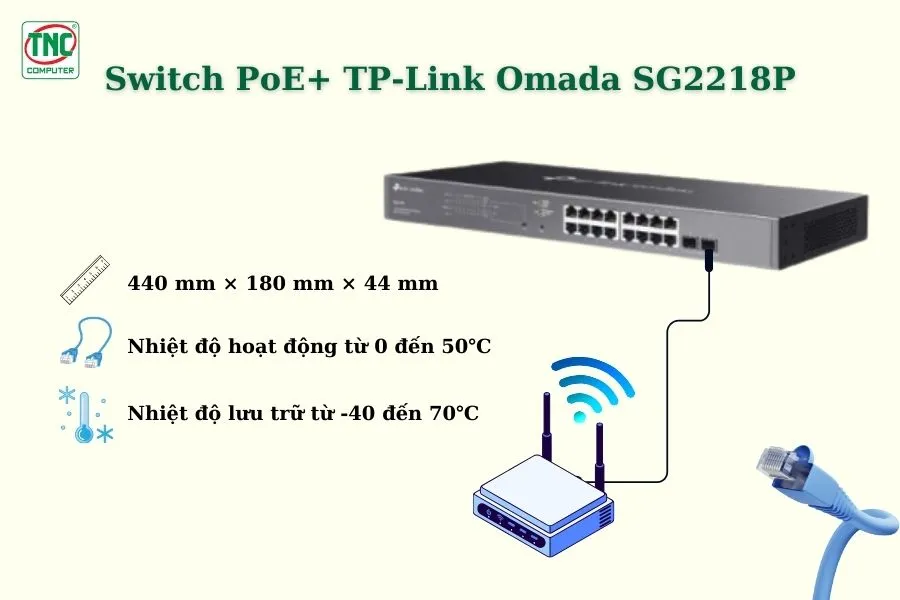 Switch PoE+ TP-Link Omada SG2218P 