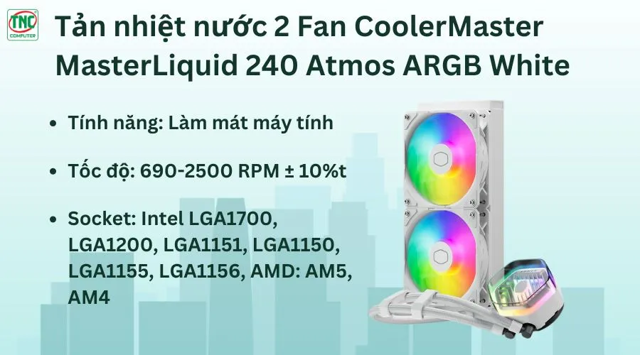 Tản nhiệt nước CoolerMaster chính hãng