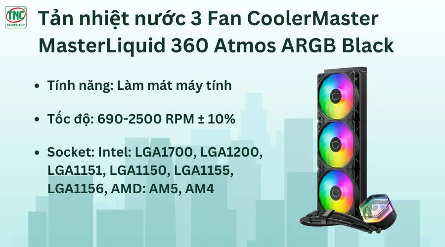 Tản nhiệt nước CoolerMaster chính hãng