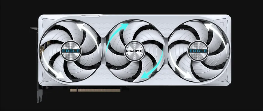 Card Màn Hình Gigabyte GeForce RTX 5070 Ti EAGLE OC ICE SFF 16G có hệ thống tản nhiệt vượt trội