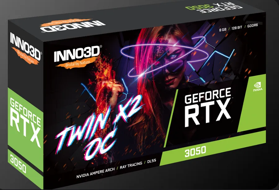 VGA INNO3D GEFORCE RTX 3050 TWIN X2 tích hợp công nghệ Gaming hiện đại