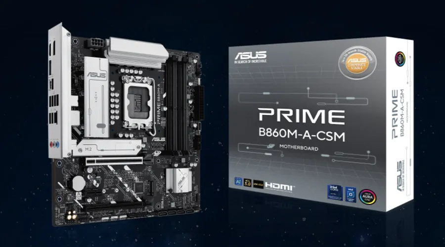 Mainboard Asus PRIME B860M-A-CSM (4 x DDR5/ 256GB/ LGA 1851/ Micro ATX)	