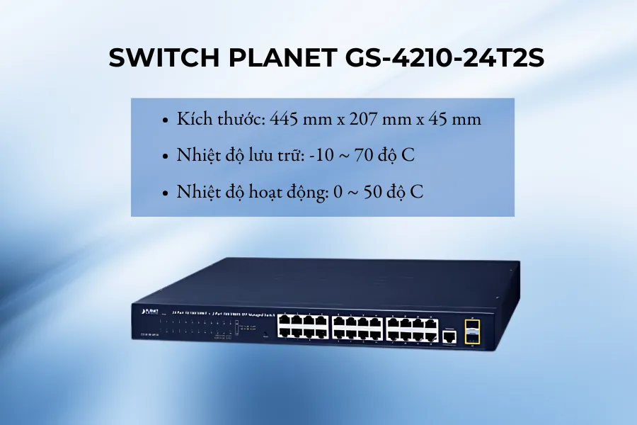 Switch Planet GS-4210-24T2S 