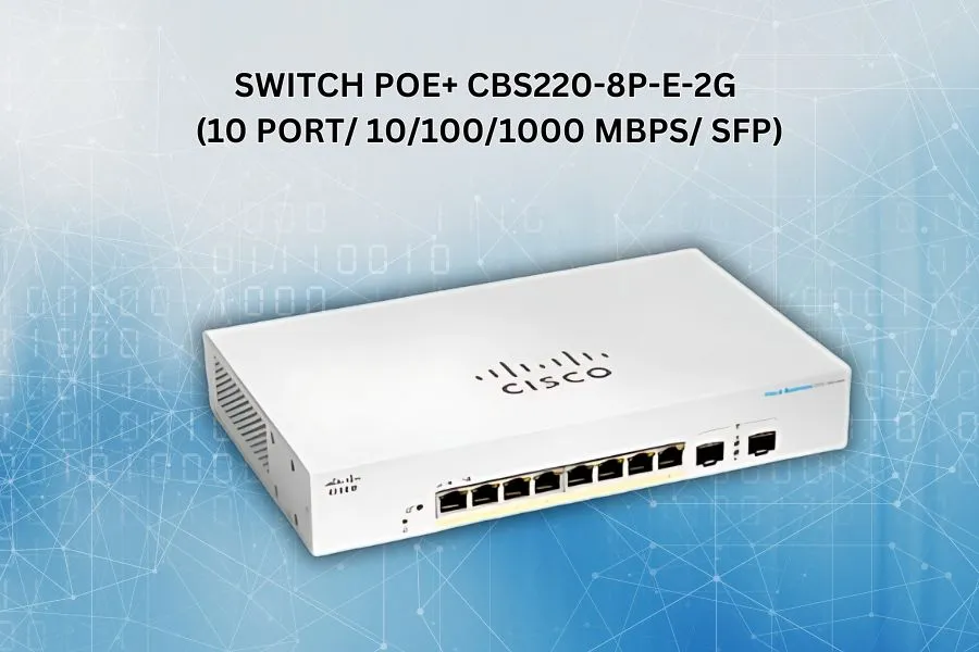 Switch PoE+ CBS220-8P-E-2G