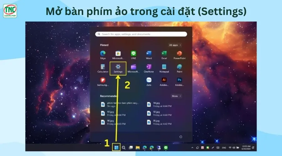 app bàn phím trên máy tính