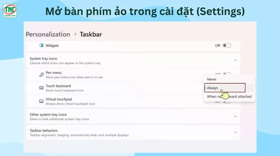 bàn phím ảo cho máy tính