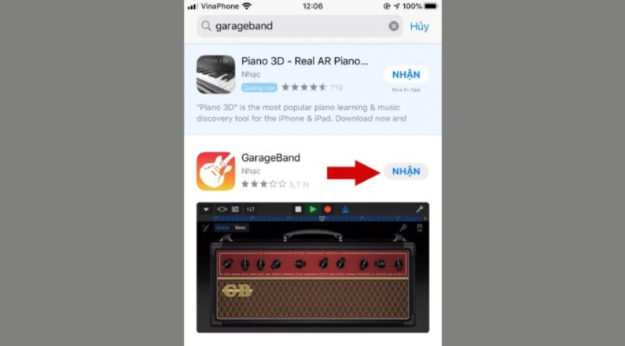 Tải ứng dụng GarageBand