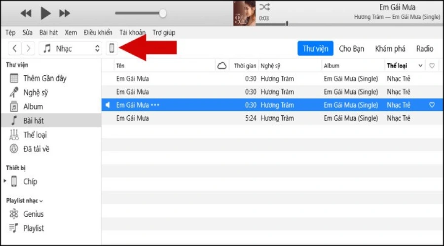 Kết nối iPhone với iTunes