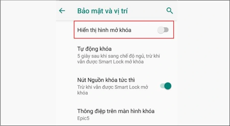 Tắt quảng cáo trên điện thoại Android bằng cách tắt dịch vụ màn hình khóa