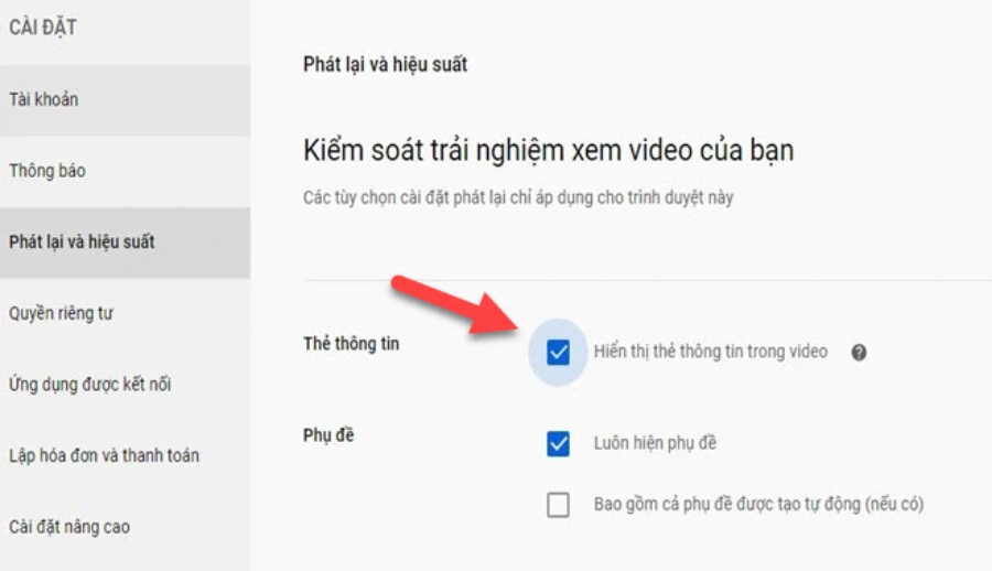 Hướng dẫn chặn YouTube không quảng cáo và chú thích bằng cài đặt