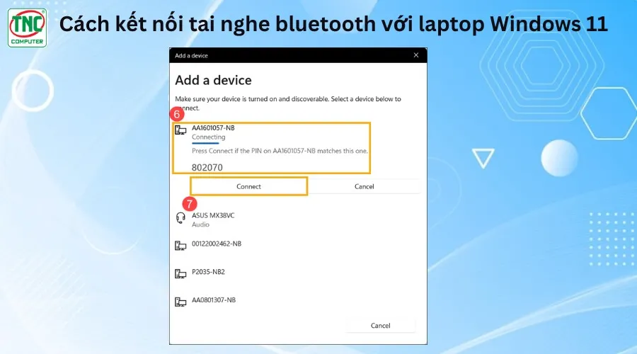 kết nối tai nghe bluetooth với máy tính