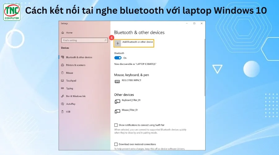 cách kết nối bluetooth với máy tính