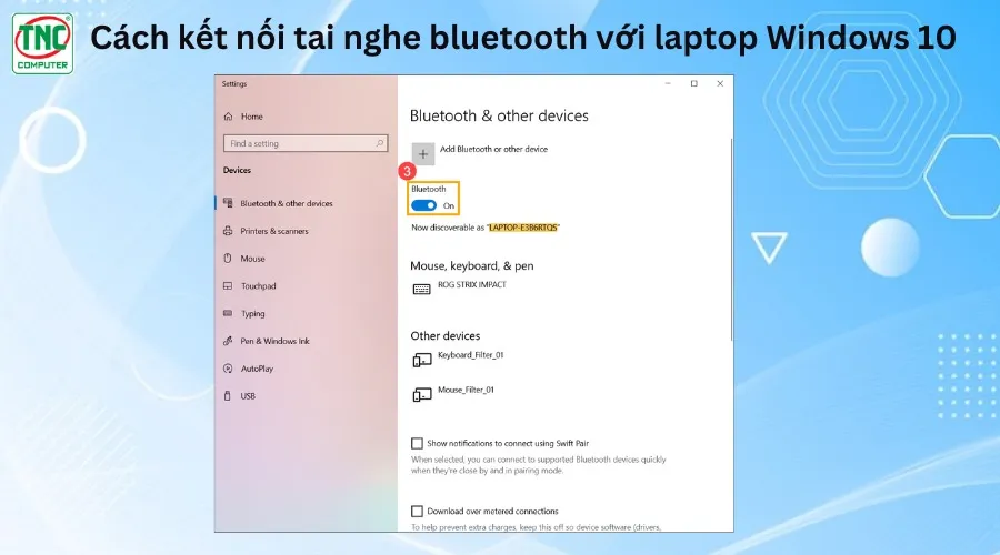 cách kết nối tai nghe bluetooth với máy tính