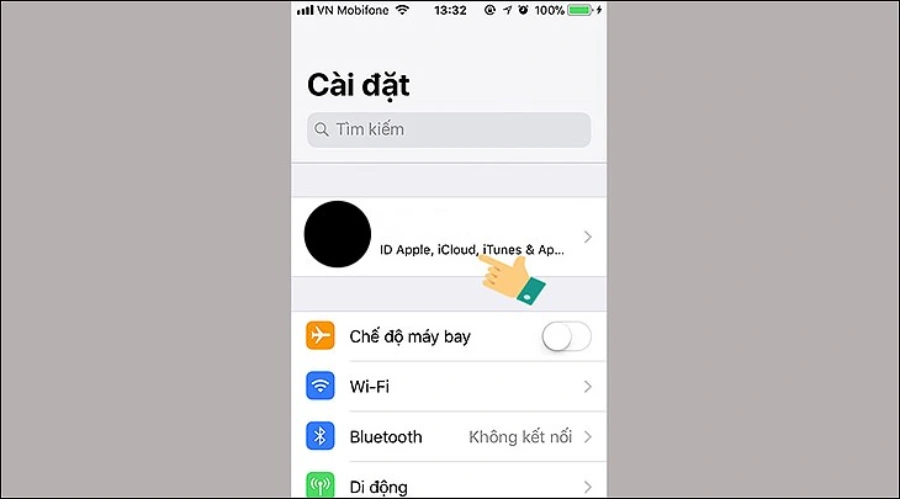 Mở Cài đặt trên iPhone của bạn