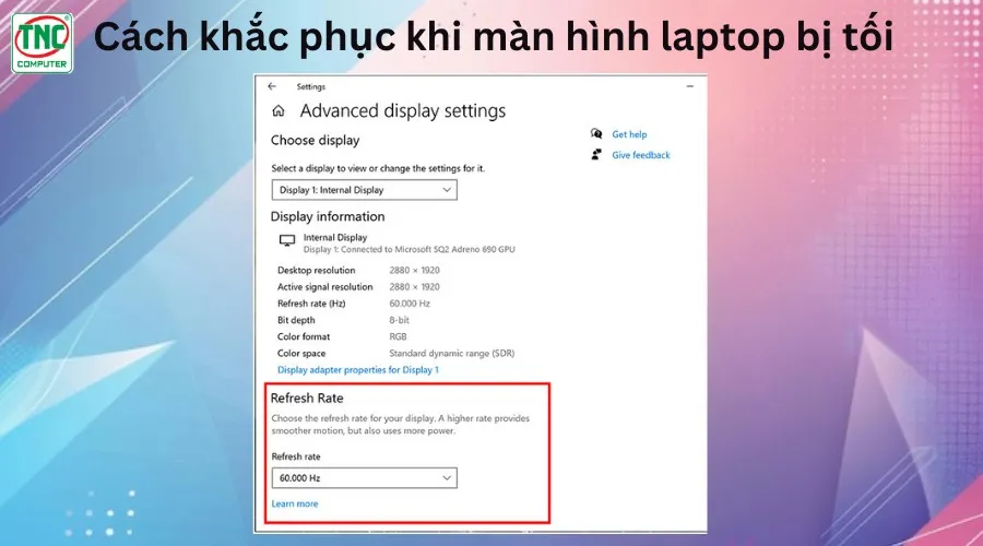 màn hình laptop bị mờ