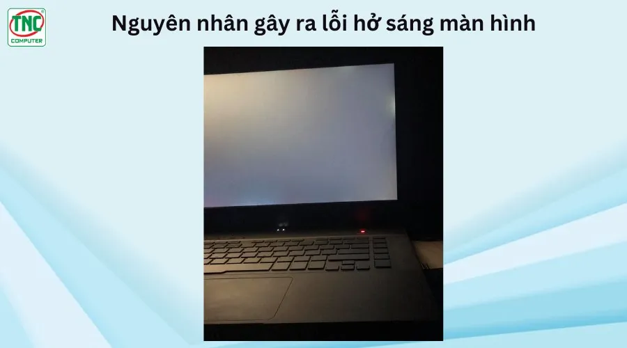 màn hình laptop bị trắng