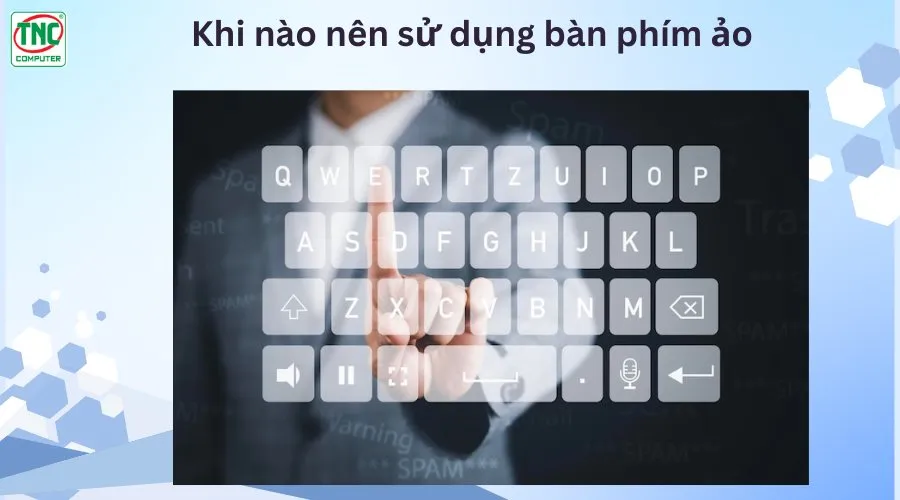 bàn phím ảo trên máy tính bàn