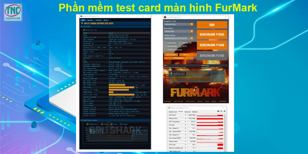 test card màn hình online