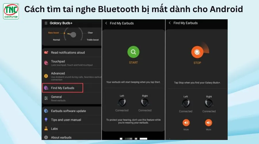 cách tìm tai nghe bluetooth bị mất trên android