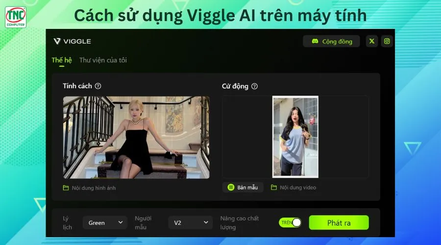 cách tạo video Viggle AI