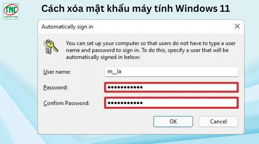 cách xóa mật khẩu trên máy tính