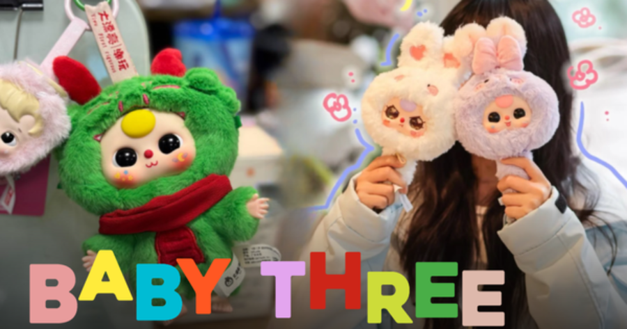 Baby Three sít rịt mắt lè khe