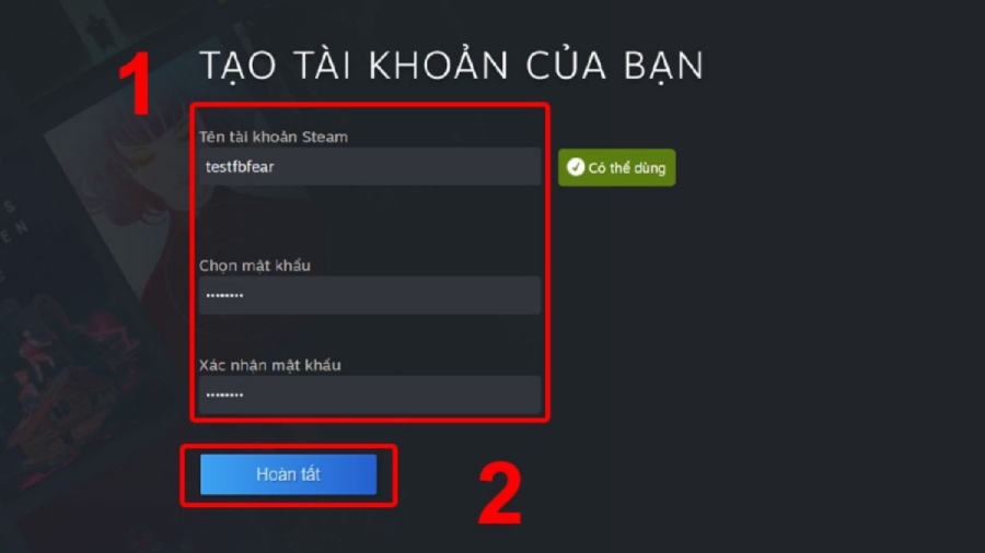 Kiểm tra email của bạn