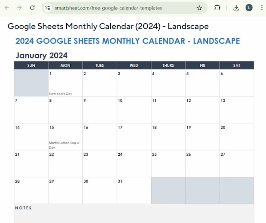 Cách tạo lịch trong Google Sheets từ Smartsheet