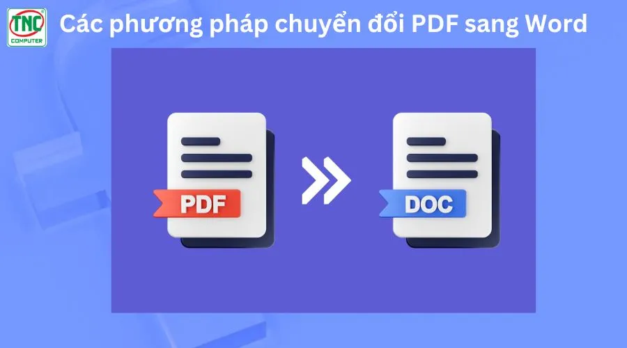 cách chuyển file pdf sang word trên máy tính