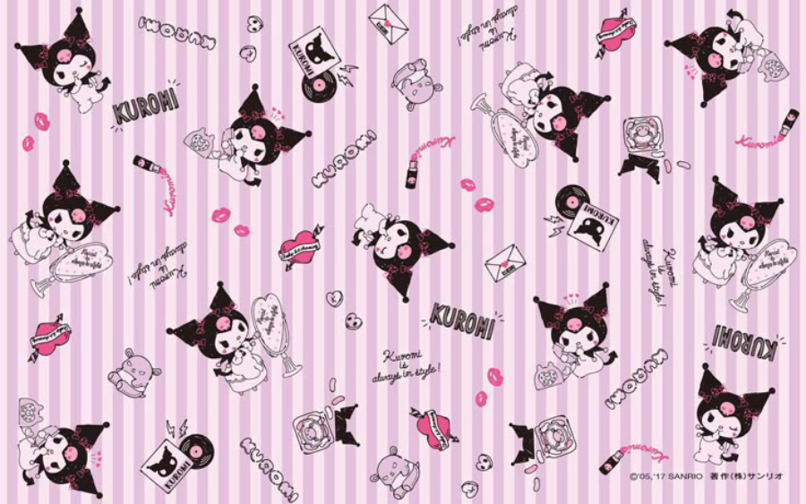 Hình nền cute Kuromi cho laptop, máy tính 9