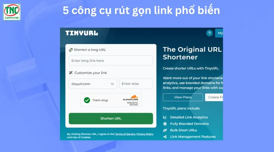 rút gọn link tiny