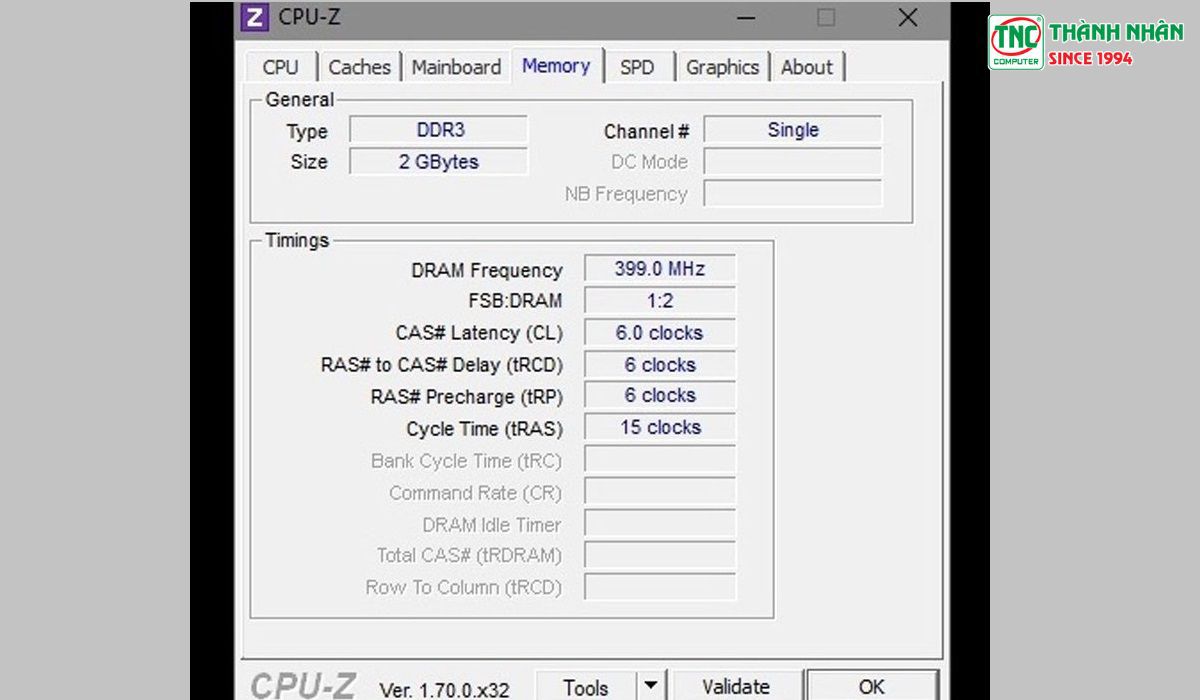 Kiểm tra thông số, dung lượng RAM bằng phần mềm CPU - Z