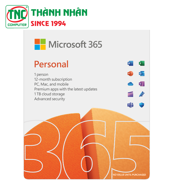 Phần mềm Microsoft M365 Personal English Subscr 1YR APAC EM QQ2-01896