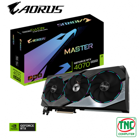 Card màn hình Gigabyte Aorus GeForce RTX 4070 Super Master 12G (GV-N407SAORUS M-12GD)