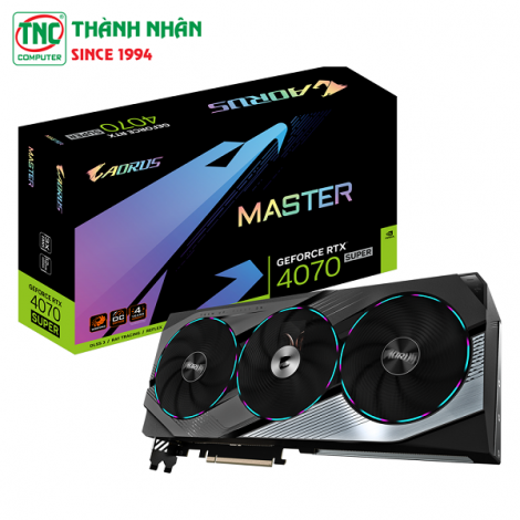 Card màn hình Gigabyte Aorus GeForce RTX 4070 Super Master 12G (GV-N407SAORUS M-12GD)