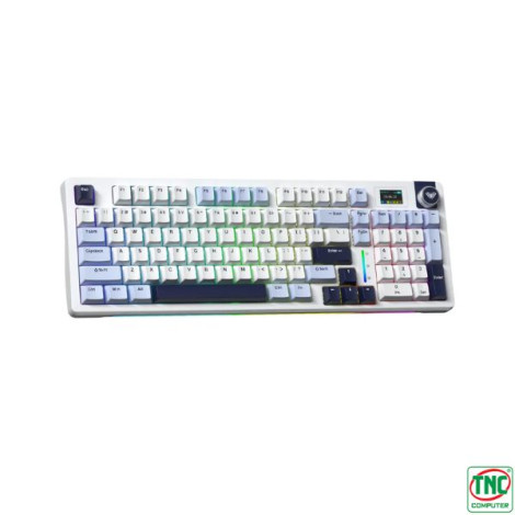 Bàn phím cơ không dây Aula S98 Pro màu Xanh dương + Trắng + Tím Caramel Latte switch