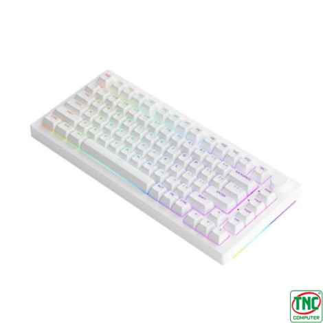 Bàn phím cơ Gaming không dây AKKO 5075B Plus White (Multi-modes/RGB/Gasket mount)