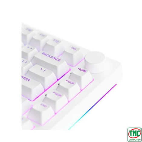 Bàn phím cơ Gaming không dây AKKO 5075B Plus White (Multi-modes/RGB/Gasket mount)