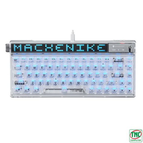 Bàn phím cơ Gaming không dây Machenike KT68 Pro Mechanical Crystal Gateron Yellow Switch