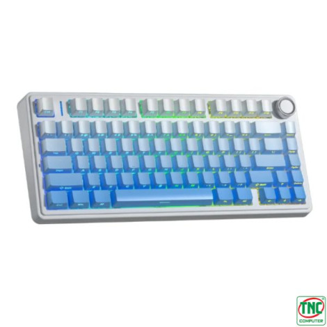 Bàn phím Gaming không dây 3 mode AULA F75 PRO màu Trắng Xanh Dương (Seiya/Star Vector switch)