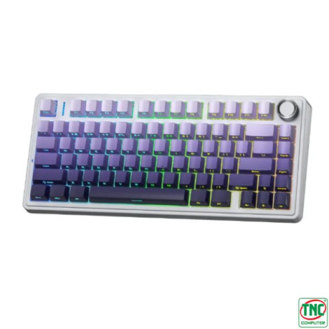 Bàn phím Gaming không dây 3 mode AULA F75 PRO màu Trắng Tím (Seiya/ Star Vector switch)