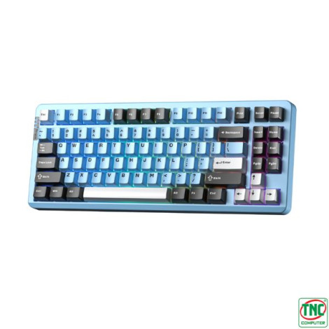 Bàn phím cơ Gaming không dây 3 mode LEOBOG Hi86 màu Đen + Xanh dương + Trắng Nimbus V3 switch