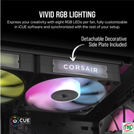 Bộ 3 Fan Case Corsair iCUE LINK RX120 RGB 120mm PWM Black CO-9051018-WW