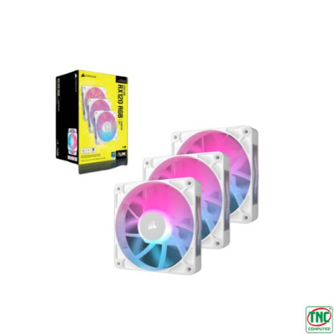 Bộ 3 Fan Case Corsair iCUE LINK RX120 RGB 120mm PWM White CO-9051022-WW 