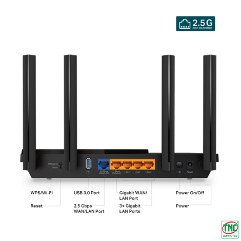 Bộ Phát Wifi TP-Link AX55 Pro (2976 Mbps/ Wifi 6/ 2.4/5 GHz)