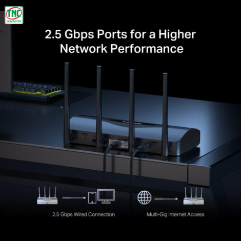 Bộ phát Wifi Mercusys MR27BE (3568 Mbps/ Wifi 7/ 2.4/5 GHz)