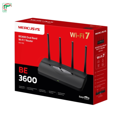 Bộ phát Wifi Mercusys MR27BE (3568 Mbps/ Wifi 7/ 2.4/5 GHz)