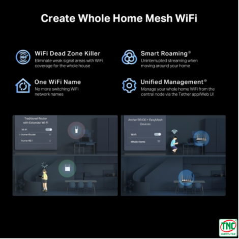 Bộ Phát Archer TP-Link BE400 (6452 Mbps/ Wifi 7/ 2.4/5 GHz)